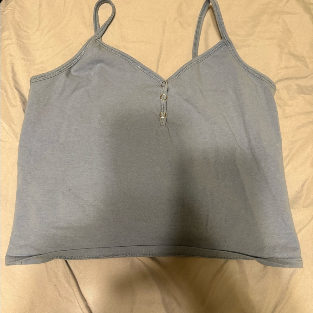 Blue Spaghetti Strap Top
